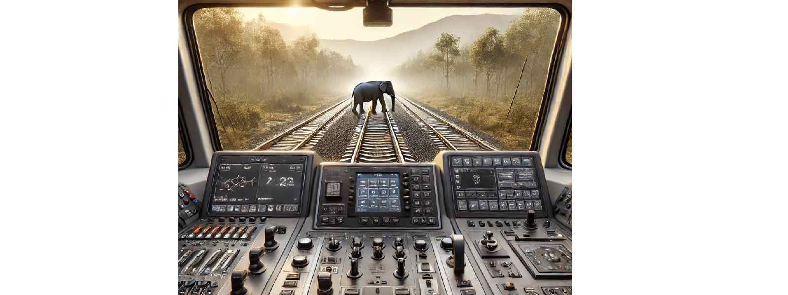 காட்டு யானைகள் ரயிலில் மோதுவதை தவிர்ப்பதற்காக ஏ.ஐ